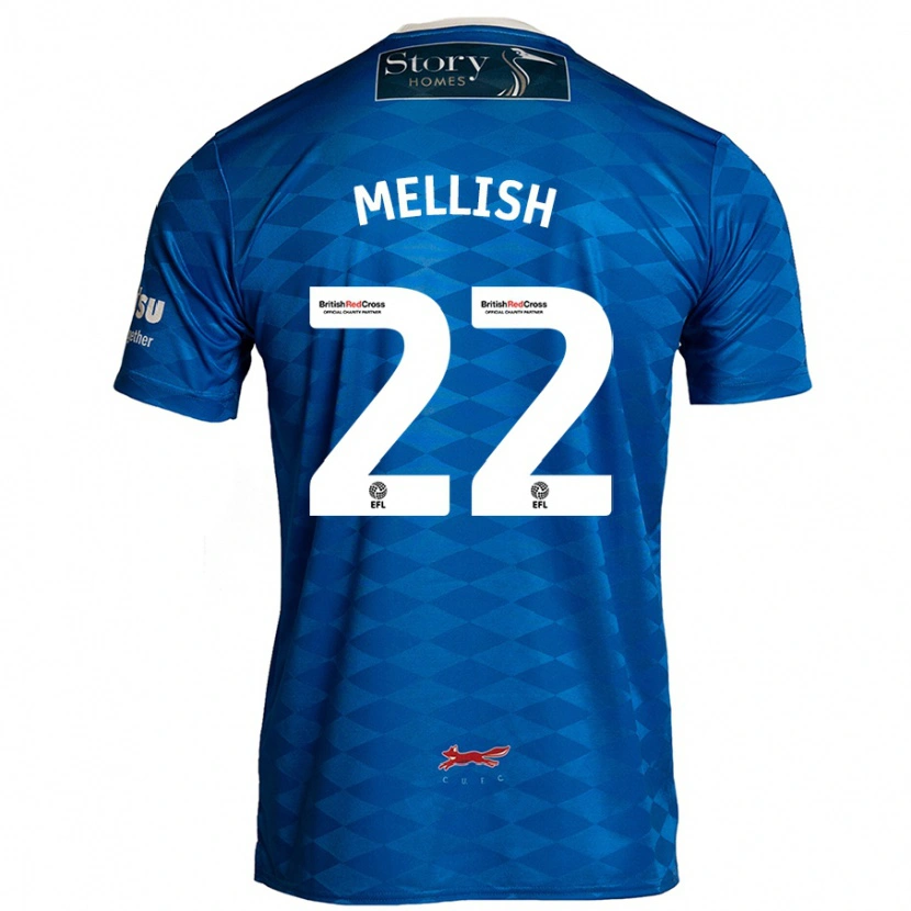 Danxen Bambino Maglia Jon Mellish #22 Blu Kit Gara Home 2024/25 Maglietta