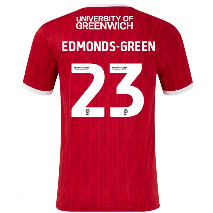 Danxen Bambino Maglia Rarmani Edmonds-Green #23 Rosso Bianco Kit Gara Home 2024/25 Maglietta