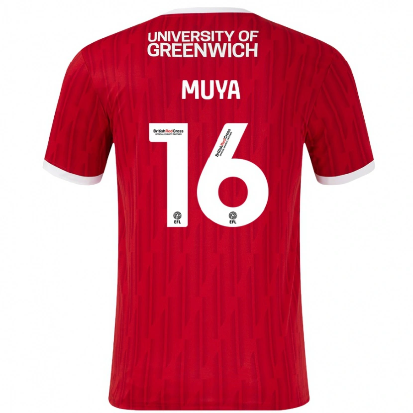 Danxen Bambino Maglia Karin Muya #16 Rosso Bianco Kit Gara Home 2024/25 Maglietta