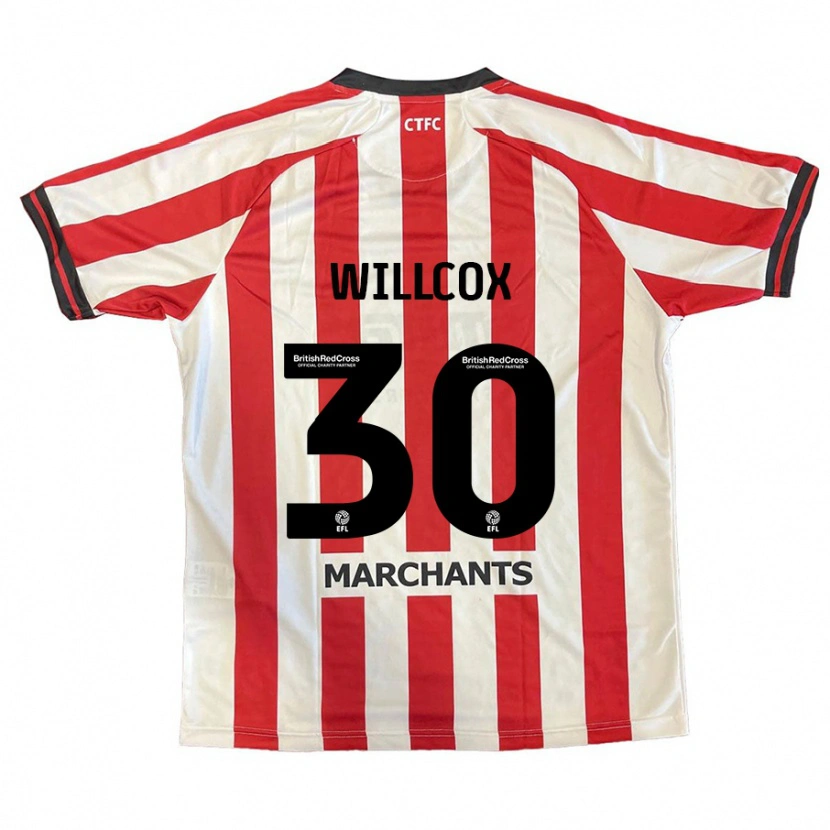Danxen Bambino Maglia Freddy Willcox #30 Rosso Bianco Kit Gara Home 2024/25 Maglietta