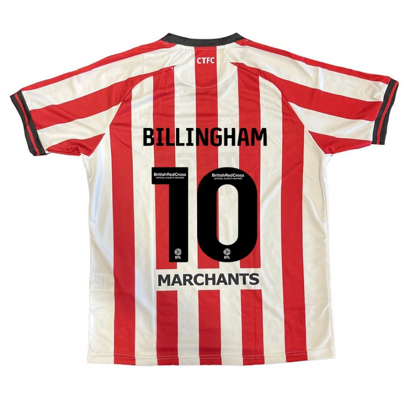 Danxen Bambino Maglia Lily Billingham #10 Rosso Bianco Kit Gara Home 2024/25 Maglietta