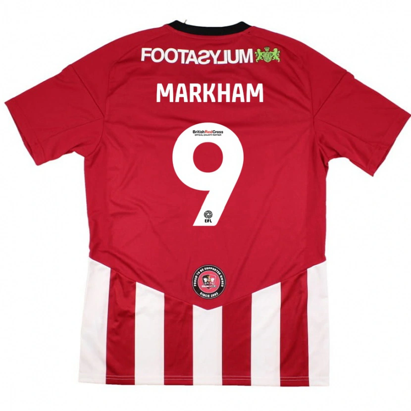 Danxen Bambino Maglia Jenna Markham #9 Rosso Bianco Kit Gara Home 2024/25 Maglietta