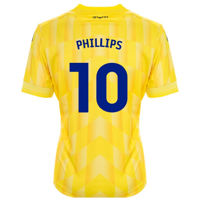 Danxen Bambino Maglia Matt Phillips #10 Giallo Kit Gara Home 2024/25 Maglietta