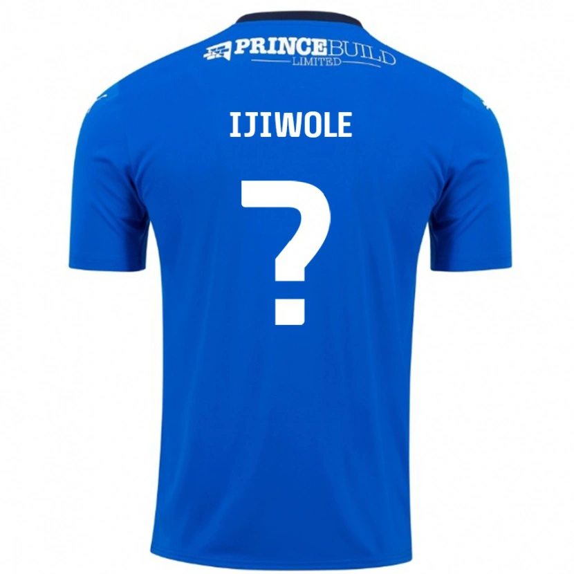 Danxen Bambino Maglia Andrew Ijiwole #0 Blu Bianco Kit Gara Home 2024/25 Maglietta