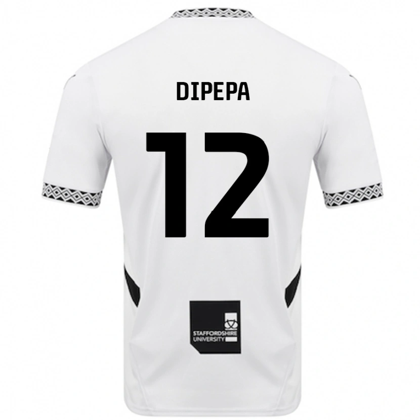 Danxen Bambino Maglia Baylee Dipepa #12 Bianco Kit Gara Home 2024/25 Maglietta