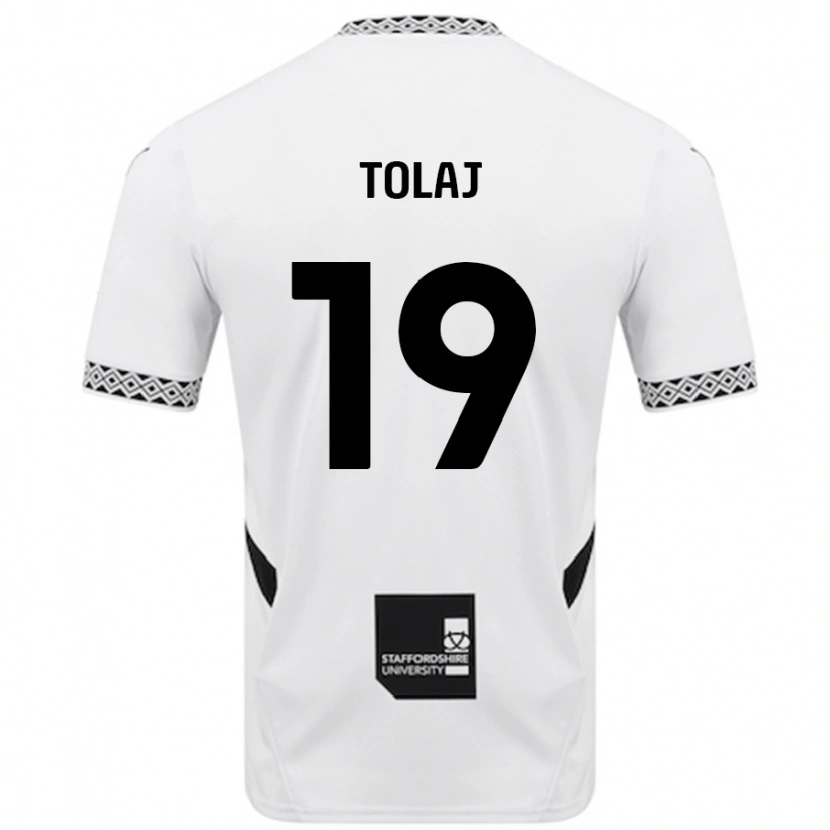 Danxen Bambino Maglia Lorent Tolaj #19 Bianco Kit Gara Home 2024/25 Maglietta