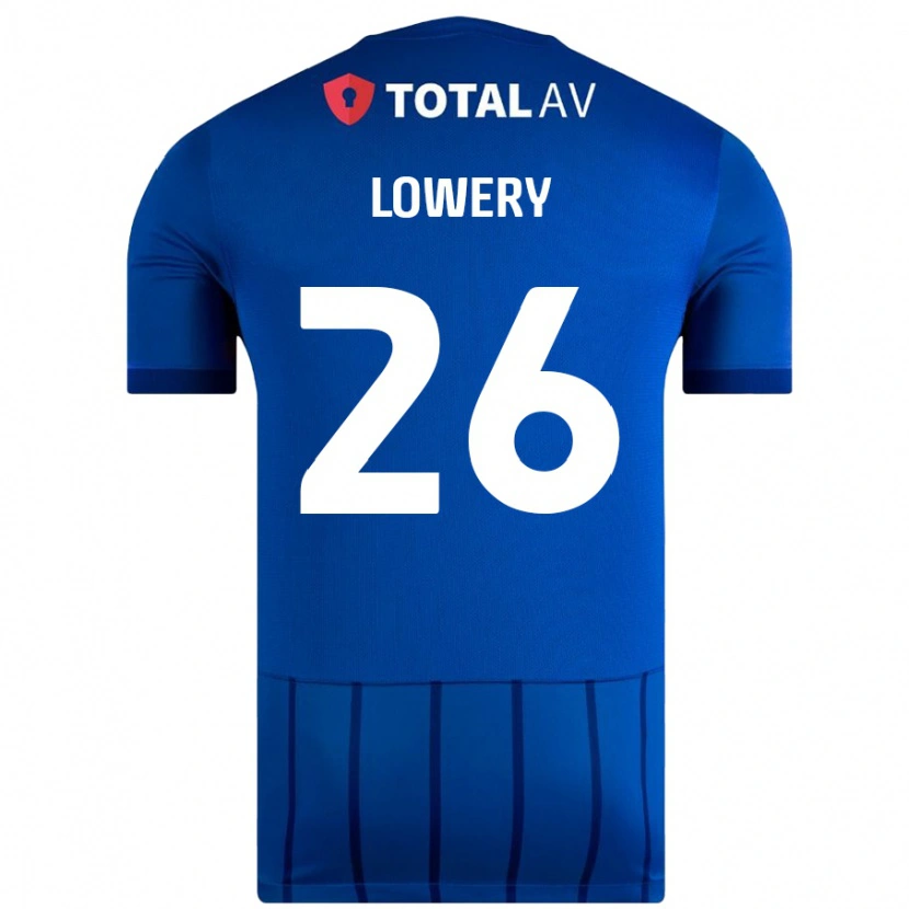 Danxen Bambino Maglia Tom Lowery #26 Blu Kit Gara Home 2024/25 Maglietta