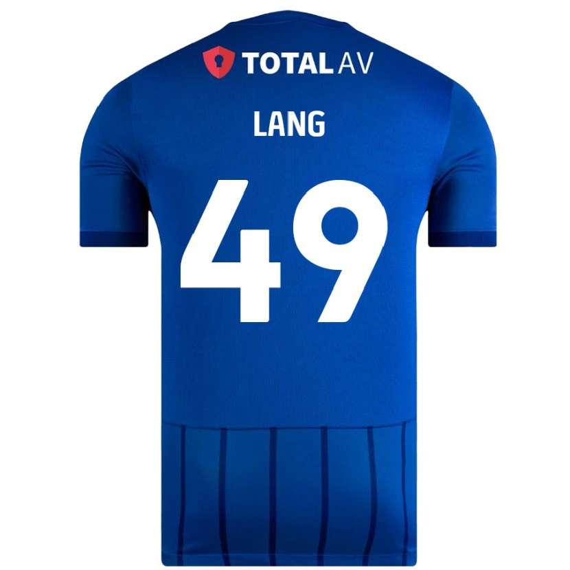 Danxen Bambino Maglia Callum Lang #49 Blu Kit Gara Home 2024/25 Maglietta