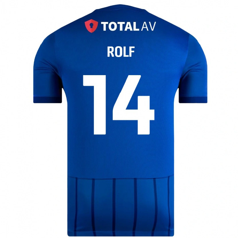 Danxen Bambino Maglia Annie Rolf #14 Blu Kit Gara Home 2024/25 Maglietta