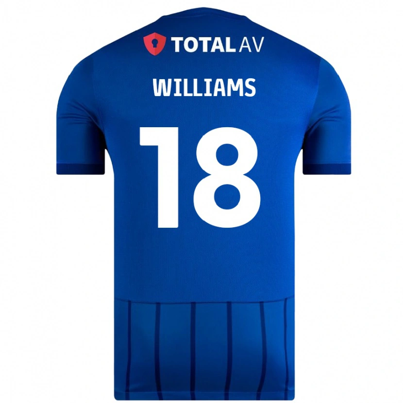 Danxen Bambino Maglia Scarlett Williams #18 Blu Kit Gara Home 2024/25 Maglietta