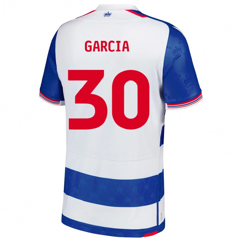 Danxen Bambino Maglia Andre Garcia #30 Blu Bianco Kit Gara Home 2024/25 Maglietta