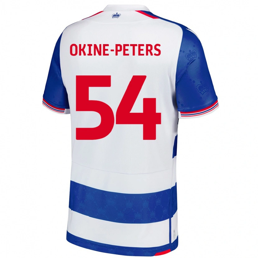 Danxen Bambino Maglia Jeremiah Okine-Peters #54 Blu Bianco Kit Gara Home 2024/25 Maglietta