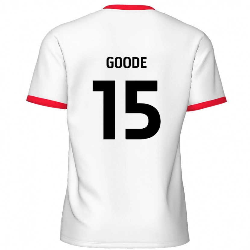 Danxen Bambino Maglia Charlie Goode #15 Bianco Rosso Kit Gara Home 2024/25 Maglietta