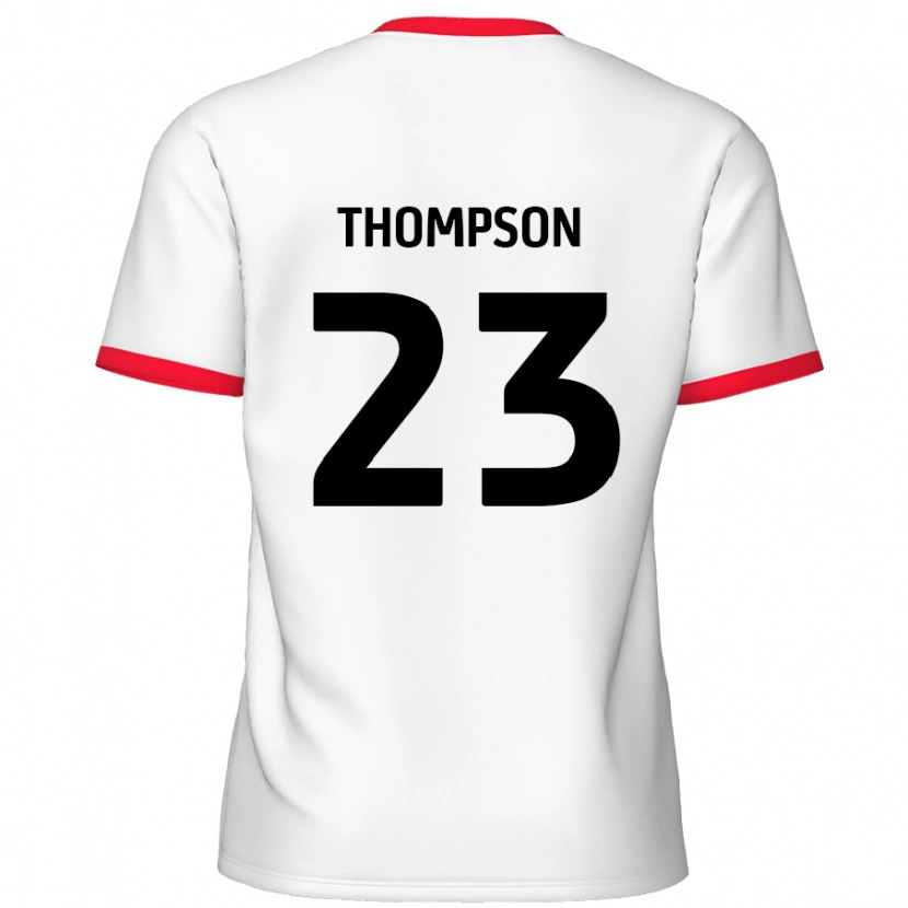 Danxen Bambino Maglia Louis Thompson #23 Bianco Rosso Kit Gara Home 2024/25 Maglietta