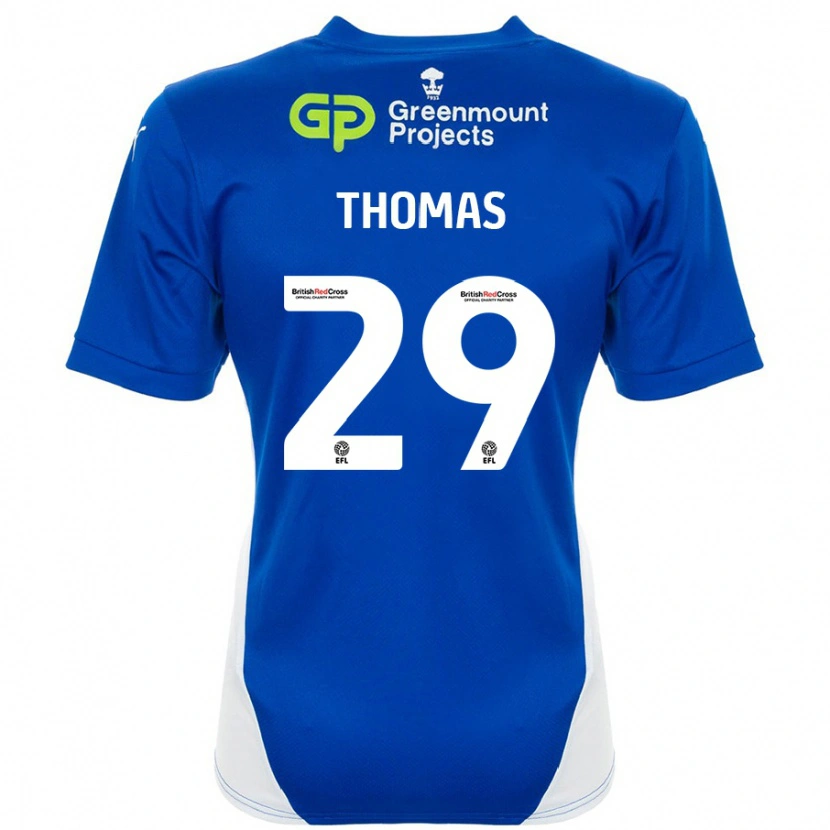 Danxen Bambino Maglia Silko Thomas #29 Blu Bianco Kit Gara Home 2024/25 Maglietta