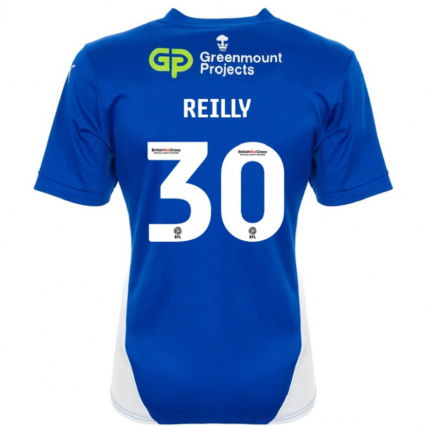 Danxen Bambino Maglia Jack Reilly #30 Blu Bianco Kit Gara Home 2024/25 Maglietta