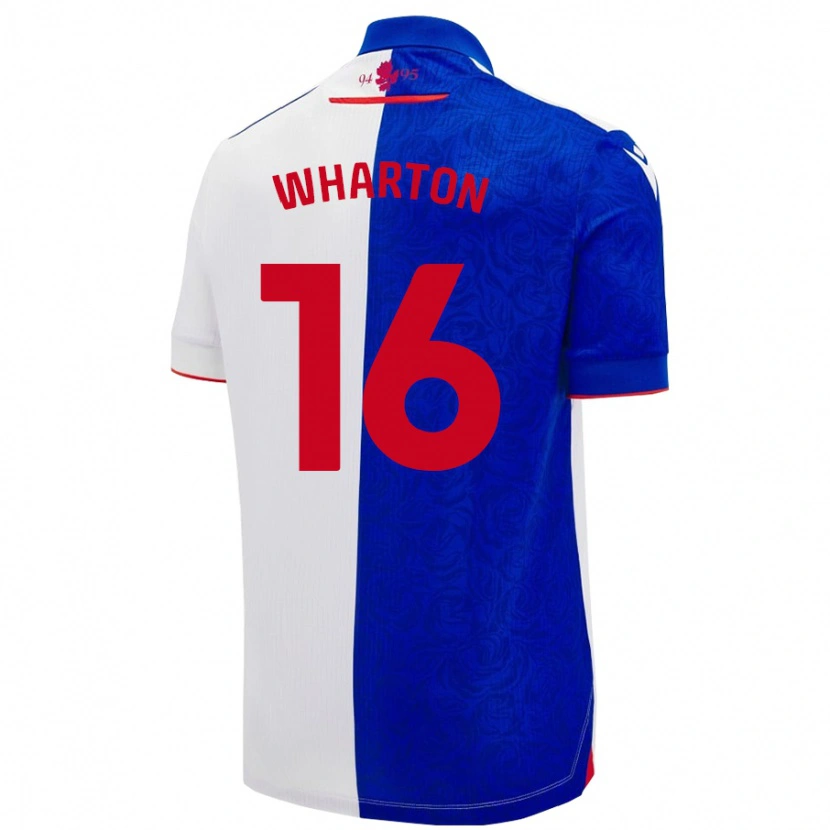 Danxen Bambino Maglia Scott Wharton #16 Azzurro Bianco Kit Gara Home 2024/25 Maglietta
