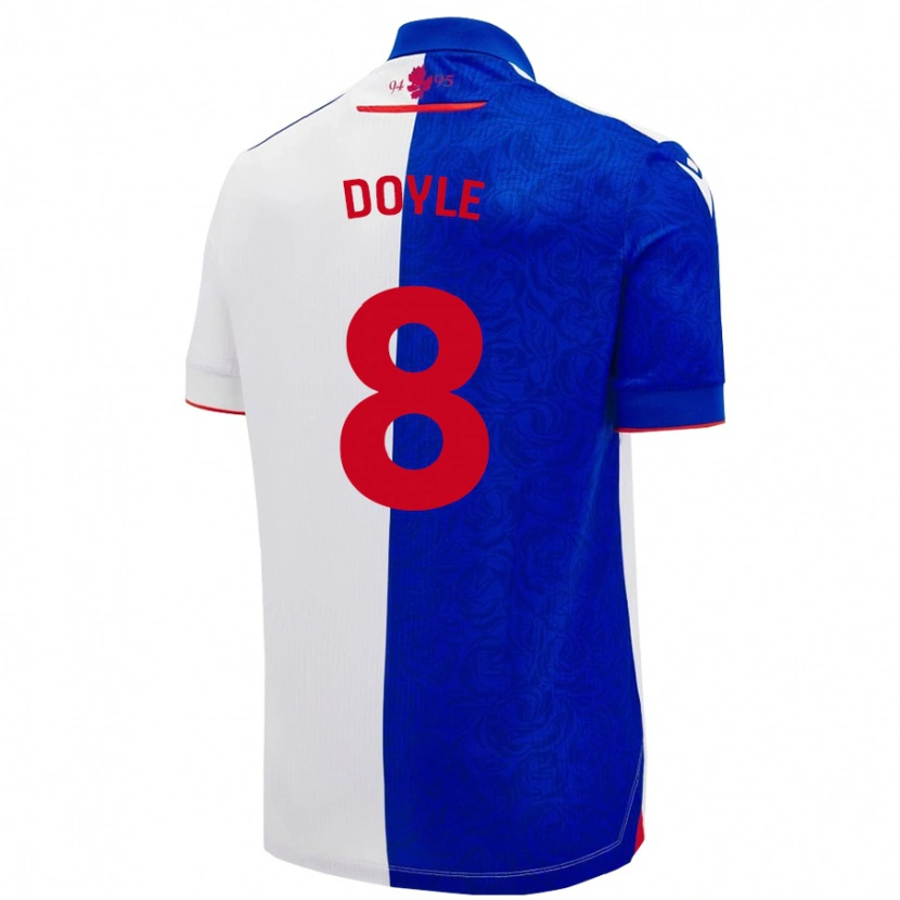 Danxen Bambino Maglia Emma Doyle #8 Azzurro Bianco Kit Gara Home 2024/25 Maglietta