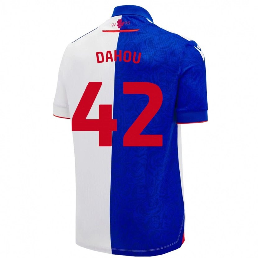 Danxen Bambino Maglia Jemima Dahou #42 Azzurro Bianco Kit Gara Home 2024/25 Maglietta