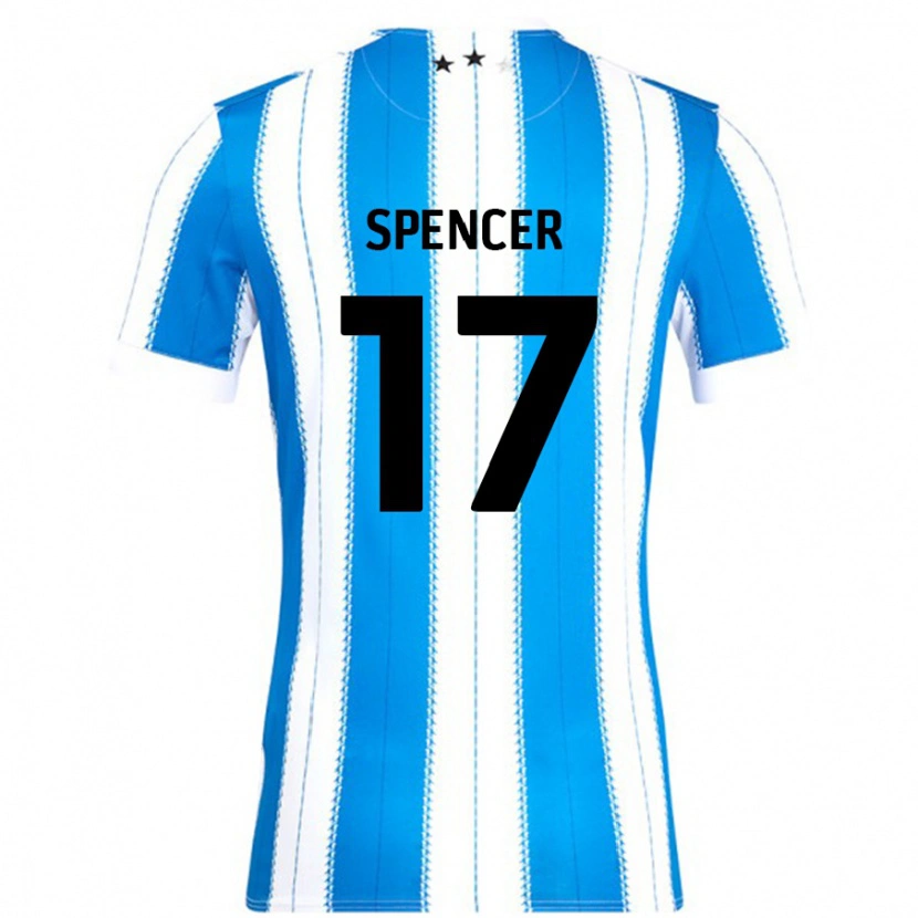 Danxen Bambino Maglia Brodie Spencer #17 Blu Bianco Kit Gara Home 2024/25 Maglietta
