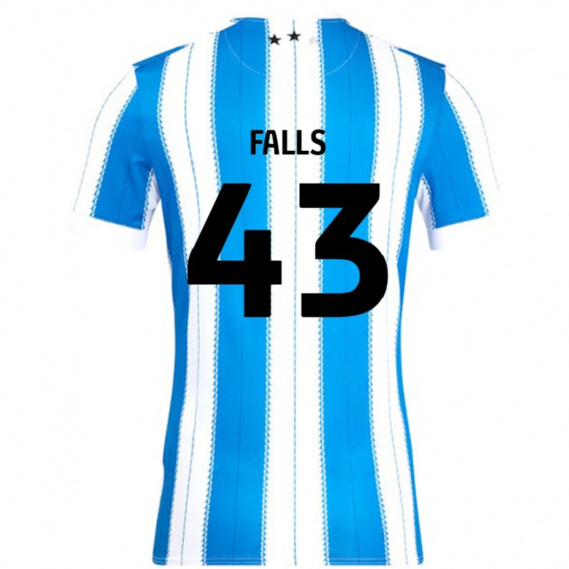 Danxen Bambino Maglia Conor Falls #43 Blu Bianco Kit Gara Home 2024/25 Maglietta