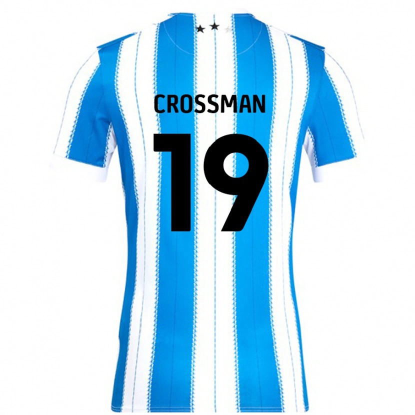 Danxen Bambino Maglia Paige Crossman #19 Blu Bianco Kit Gara Home 2024/25 Maglietta