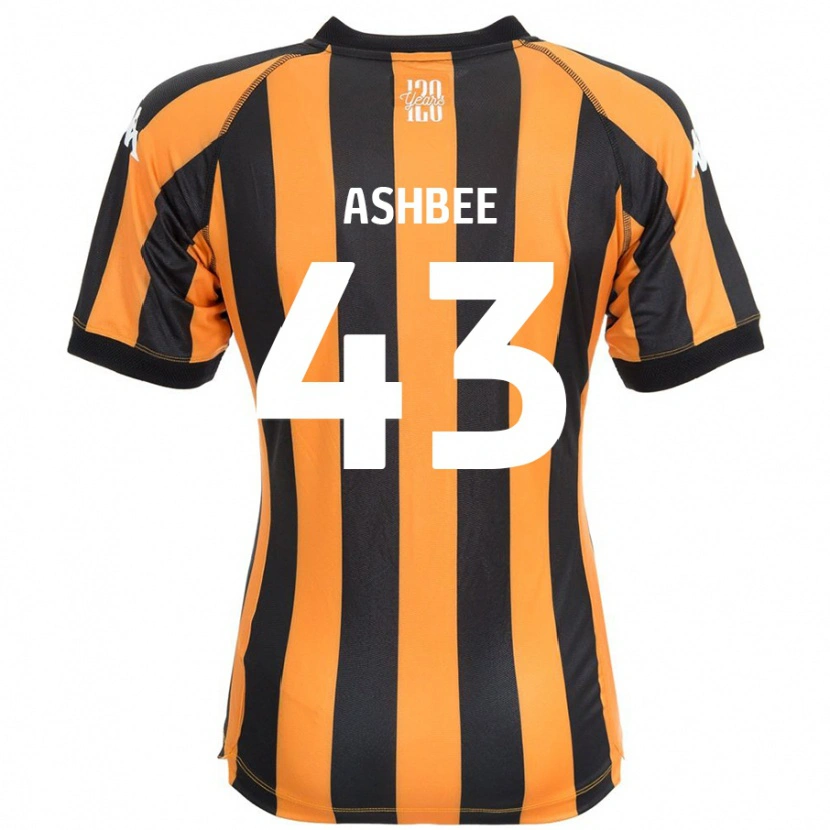 Danxen Bambino Maglia Stanley Ashbee #43 Nero Ambra Kit Gara Home 2024/25 Maglietta