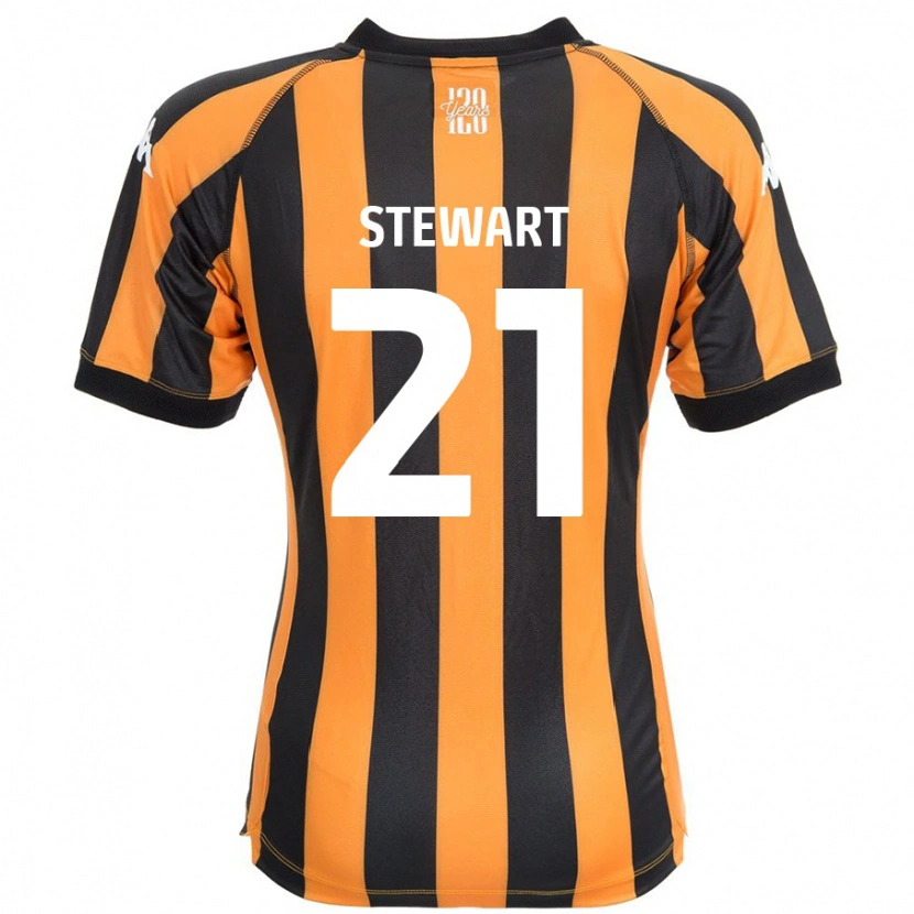 Danxen Bambino Maglia Alice Stewart #21 Nero Ambra Kit Gara Home 2024/25 Maglietta