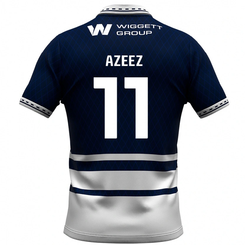 Danxen Bambino Maglia Femi Azeez #11 Blu Navy Bianco Kit Gara Home 2024/25 Maglietta