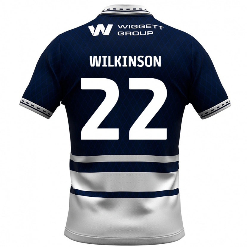 Danxen Bambino Maglia Chloe Wilkinson #22 Blu Navy Bianco Kit Gara Home 2024/25 Maglietta
