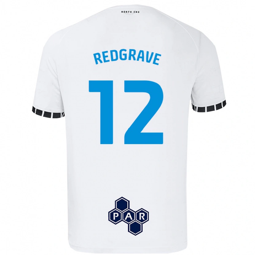 Danxen Bambino Maglia Jodie Redgrave #12 Bianco Kit Gara Home 2024/25 Maglietta