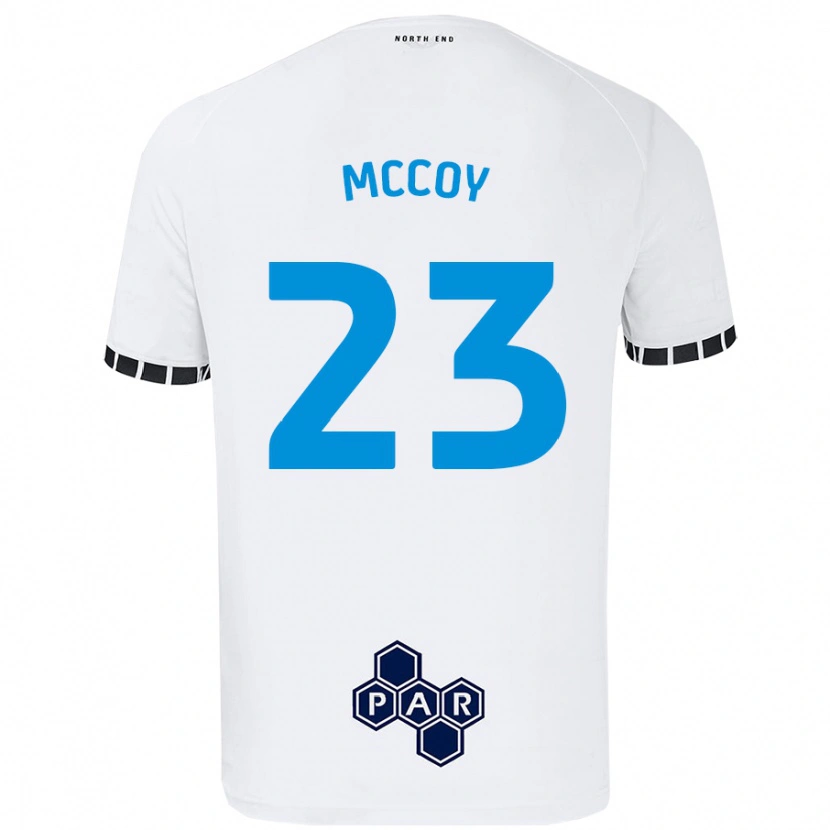 Danxen Bambino Maglia Faye Mccoy #23 Bianco Kit Gara Home 2024/25 Maglietta