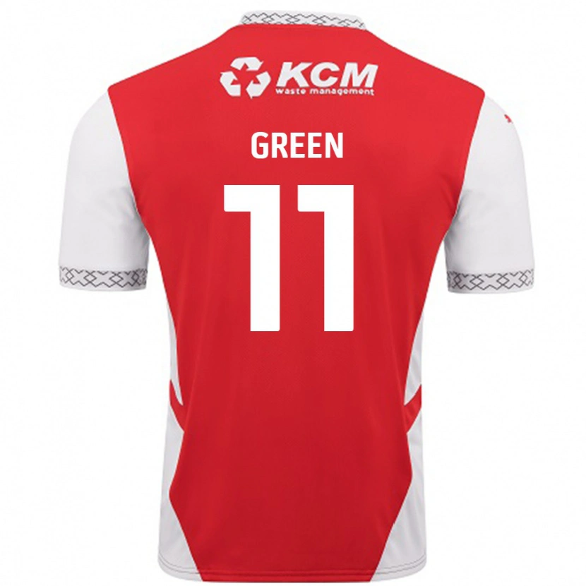 Danxen Bambino Maglia Andre Green #11 Rosso Bianco Kit Gara Home 2024/25 Maglietta