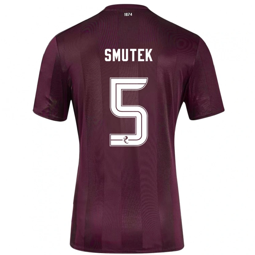 Danxen Bambino Maglia Kai Smutek #5 Borgogna Kit Gara Home 2024/25 Maglietta