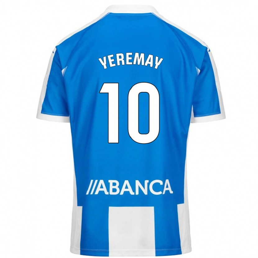 Danxen Bambino Maglia Yeremay Hernández #10 Blu Bianco Kit Gara Home 2024/25 Maglietta