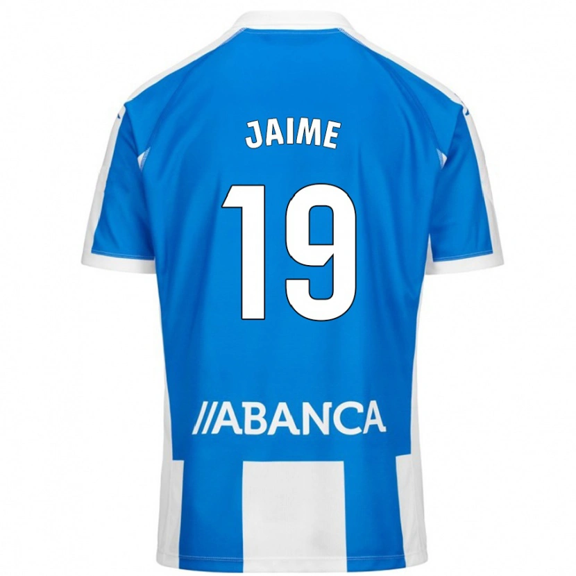 Danxen Bambino Maglia Jaime Sánchez #19 Blu Bianco Kit Gara Home 2024/25 Maglietta