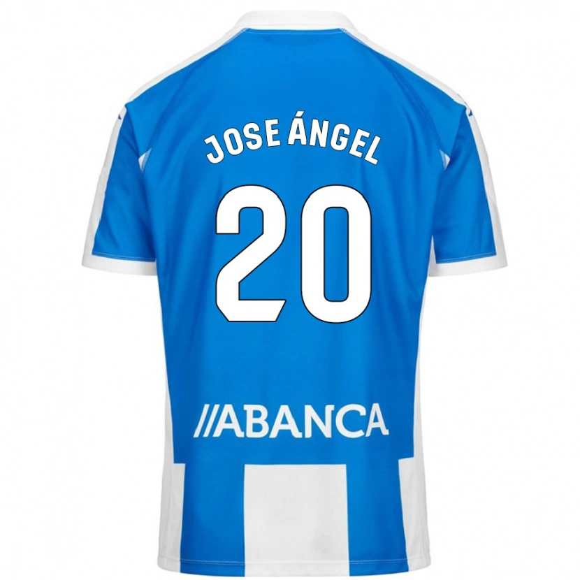 Danxen Bambino Maglia José Ángel Jurado #20 Blu Bianco Kit Gara Home 2024/25 Maglietta
