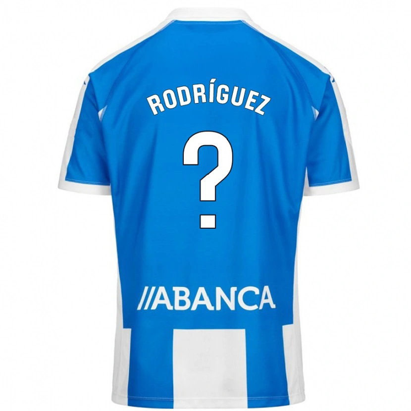 Danxen Bambino Maglia Carlos Rodríguez #0 Blu Bianco Kit Gara Home 2024/25 Maglietta