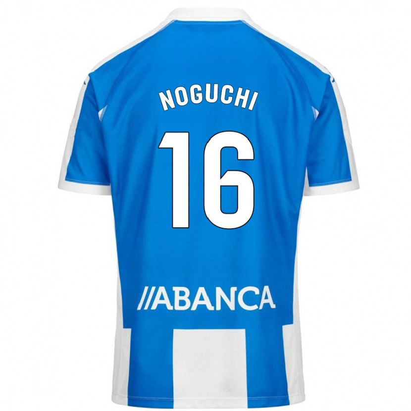 Danxen Bambino Maglia Ayaka Noguchi #16 Blu Bianco Kit Gara Home 2024/25 Maglietta