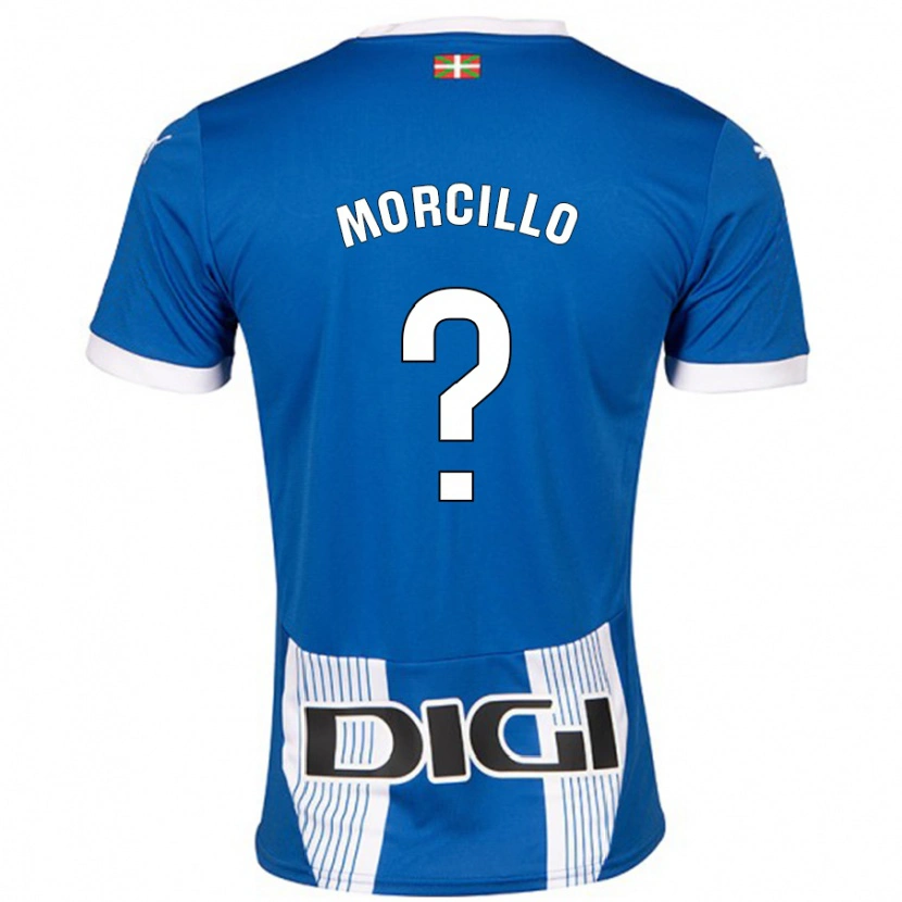 Danxen Bambino Maglia Diego Morcillo #0 Blu Kit Gara Home 2024/25 Maglietta