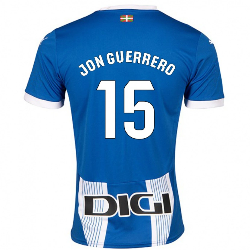 Danxen Bambino Maglia Julen Jon Guerrero #15 Blu Kit Gara Home 2024/25 Maglietta