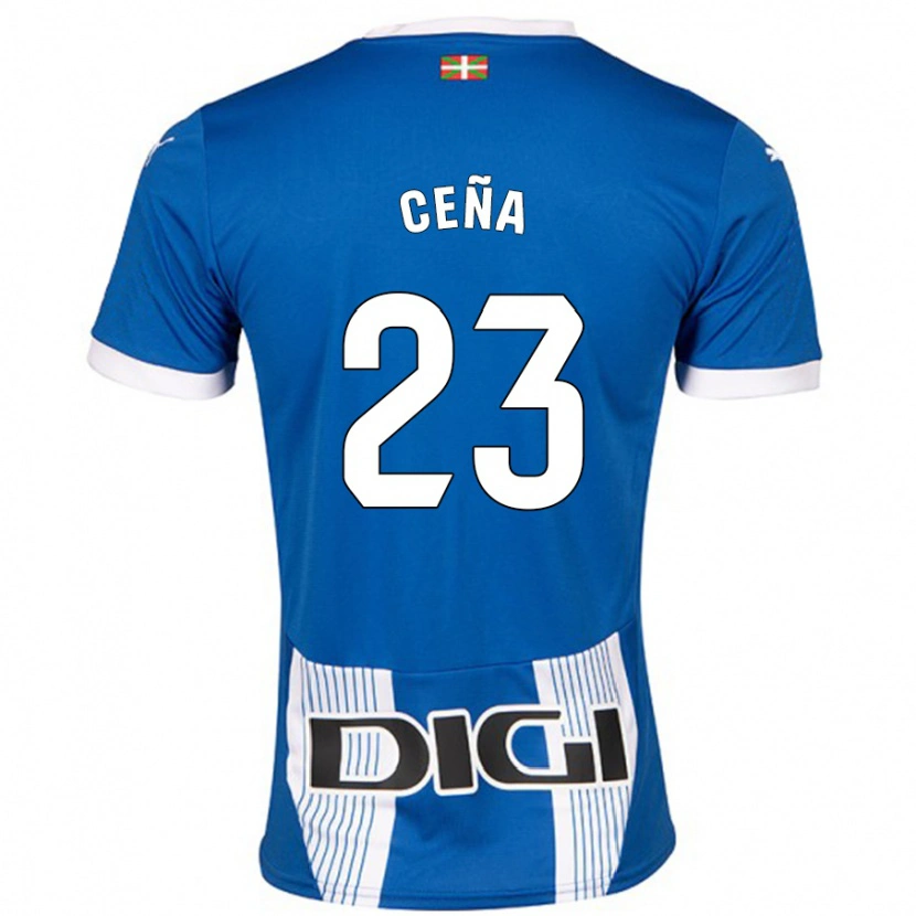 Danxen Bambino Maglia Marcos Ceña #23 Blu Kit Gara Home 2024/25 Maglietta