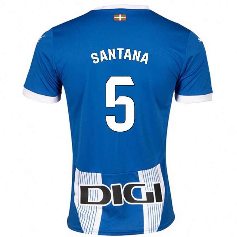 Danxen Bambino Maglia Vanesa Santana #5 Blu Kit Gara Home 2024/25 Maglietta