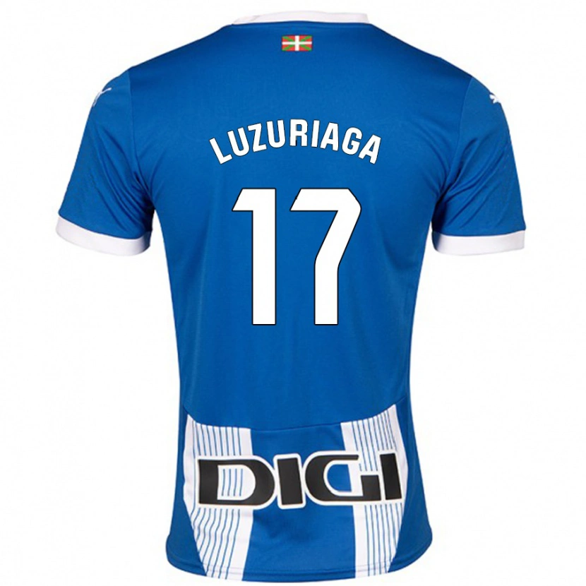 Danxen Bambino Maglia Judith Luzuriaga #17 Blu Kit Gara Home 2024/25 Maglietta