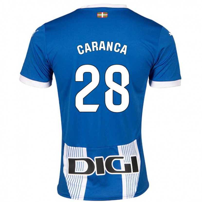 Danxen Bambino Maglia Sara Caranca #28 Blu Kit Gara Home 2024/25 Maglietta
