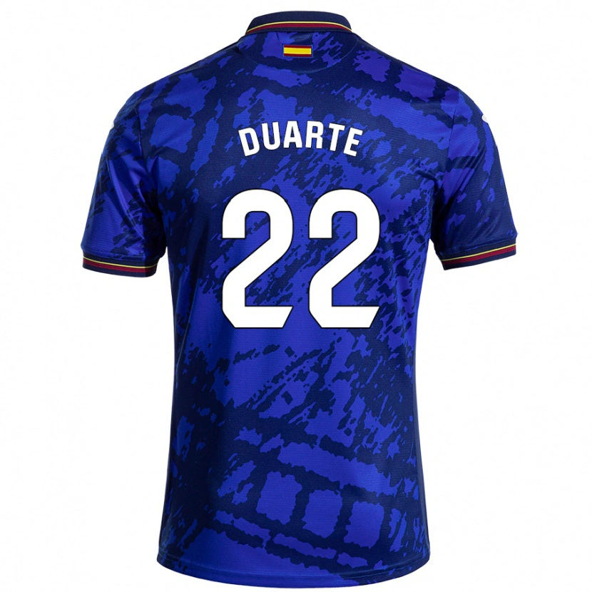 Danxen Bambino Maglia Domingos Duarte #22 Blu Più Scuro Kit Gara Home 2024/25 Maglietta