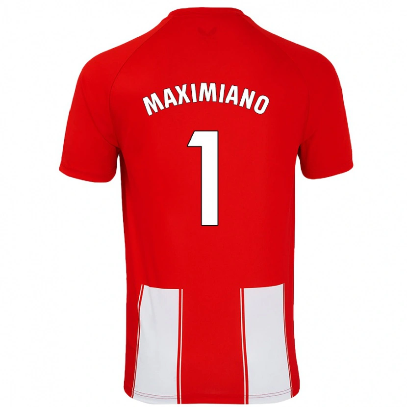 Danxen Bambino Maglia Luís Maximiano #1 Rosso Bianco Kit Gara Home 2024/25 Maglietta