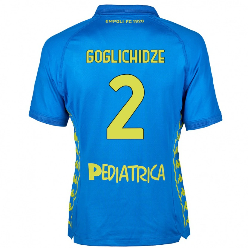 Danxen Bambino Maglia Saba Goglichidze #2 Blu Kit Gara Home 2024/25 Maglietta