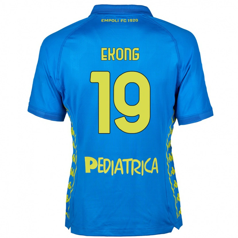Danxen Bambino Maglia Emmanuel Ekong #19 Blu Kit Gara Home 2024/25 Maglietta