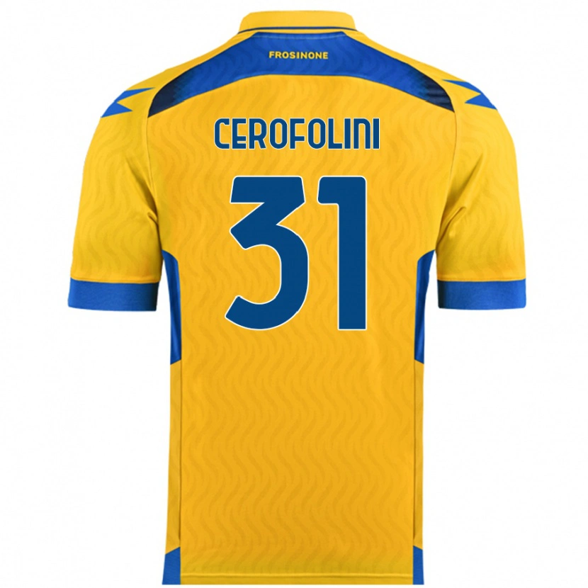 Danxen Bambino Maglia Michele Cerofolini #31 Giallo Kit Gara Home 2024/25 Maglietta